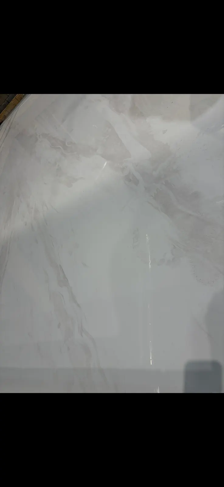 Arctic marble metallic epoxy floor