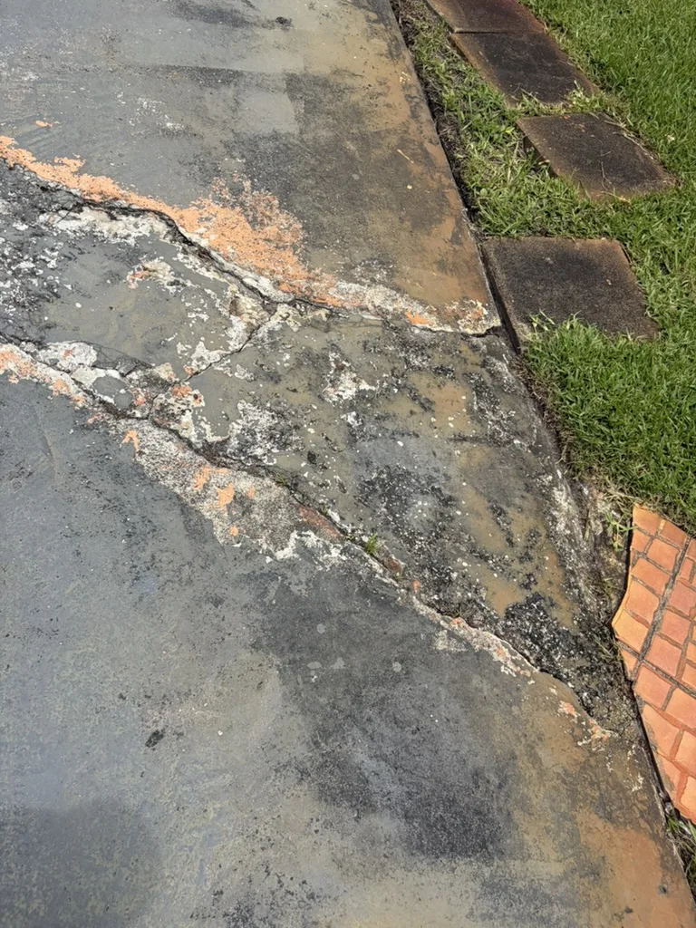 Crack repair work before coating